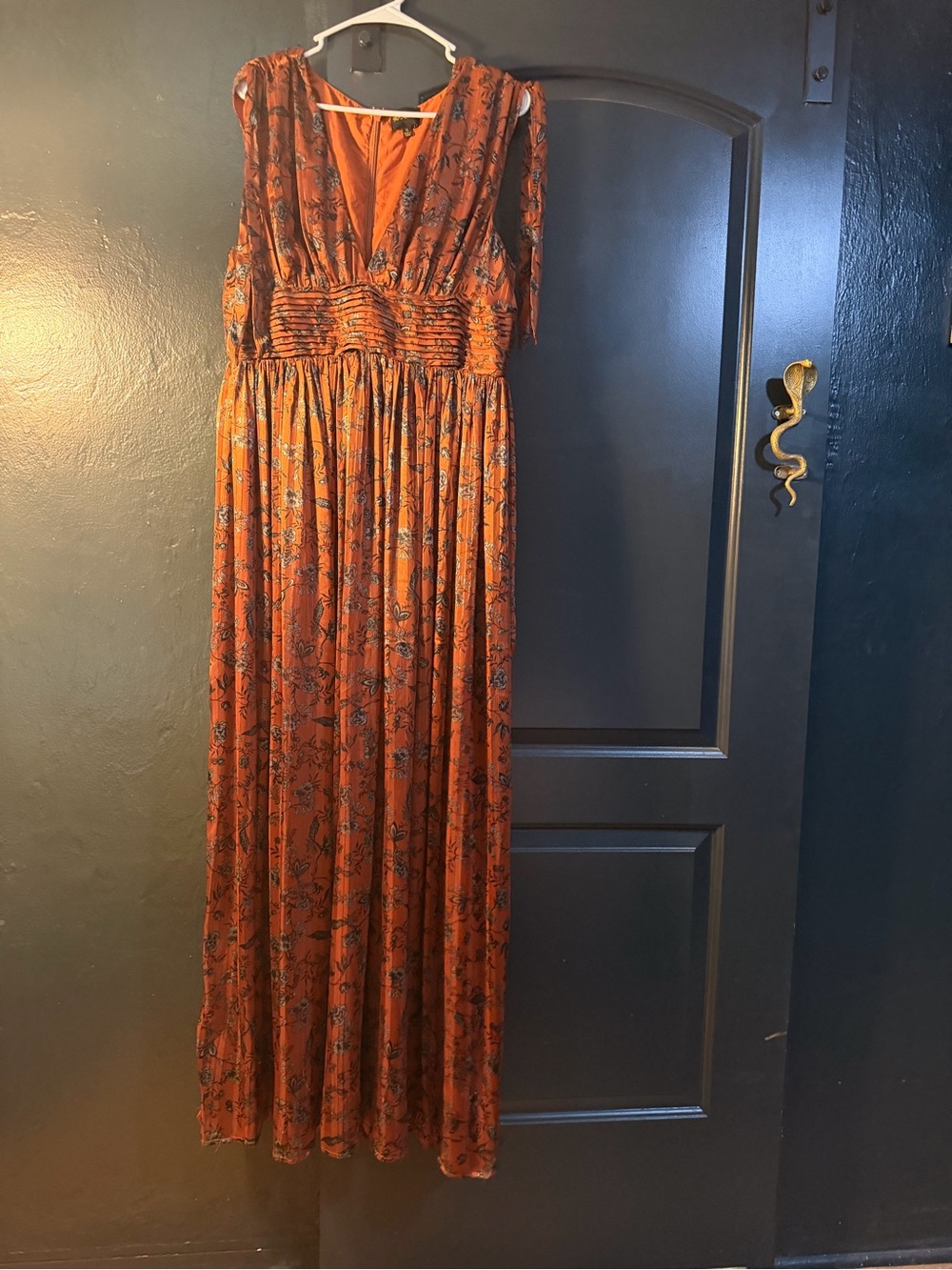Sugarlips Orange Floral Maxi Dress